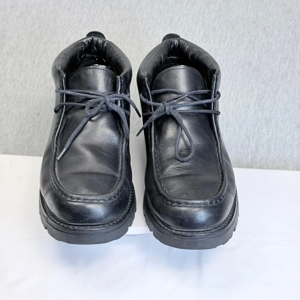 Timberland Rugged Streetwall Chukka Boots Men's 13M Black Leather 59019